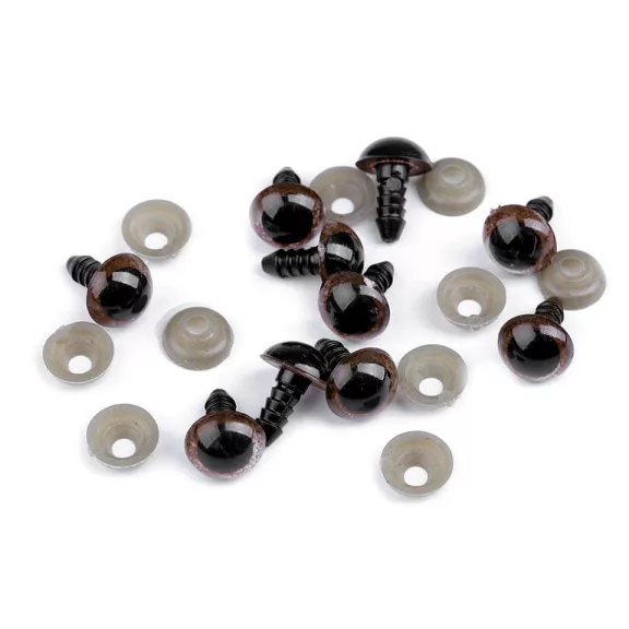 Biztonsági szem Ø10 mm - 2 barna (60 szett) Biztonsági szem Ø10 mm - 2 barna (60 szett)