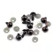 Biztonsági szem Ø10 mm - 2 barna (60 szett)