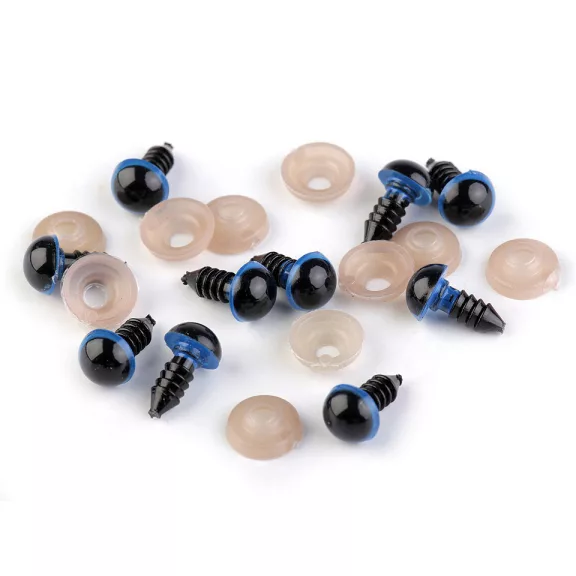 Biztonsági dísz szem 12 mm - 1 kék (500 szett) Biztonsági dísz szem 12 mm - 1 kék (500 szett)