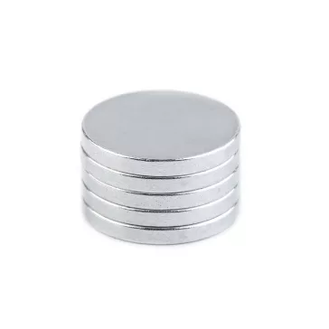   Mágnes Ø15 mm nagyon erős - nikkel (120 db-os csomagolás)