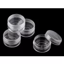 Műanyag doboz 4x2,1 cm csavaros - Transparent (4 db-os csomagolás) Műanyag doboz 4x2,1 cm csavaros - Transparent (4 db-os csomagolás)