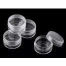 Műanyag doboz 4x2,1 cm csavaros - Transparent (120 db-os csomagolás) Műanyag doboz 4x2,1 cm csavaros - Transparent (120 db-os csomagolás)