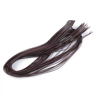   Bőr szál szélessége 2 mm, 110 cm - 1 (3) sötétbarna (80 db-os csomagolás)