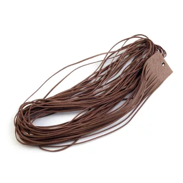   Bőr szál szélessége 2 mm, 110 cm - 3 (12) barnás (80 db-os csomagolás)