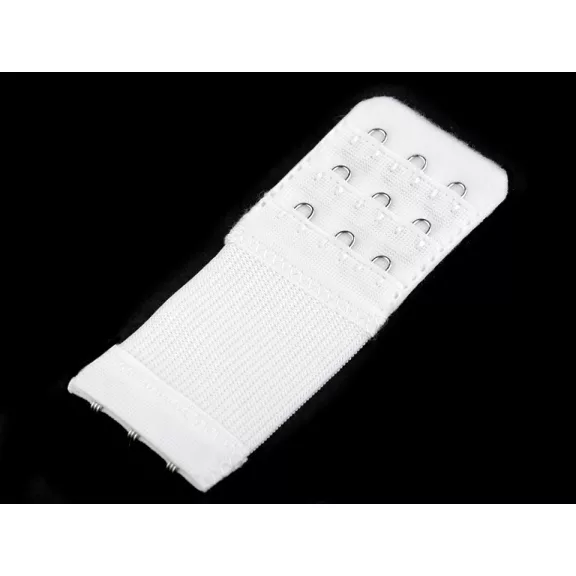 Melltartó hosszabbító szélessége 40 mm-es 3 soros rugalmas - 1 fehér (1 db-os csomagolás) Melltartó hosszabbító szélessége 40 mm-es 3 soros rugalmas - 1 fehér (1 db-os csomagolás)