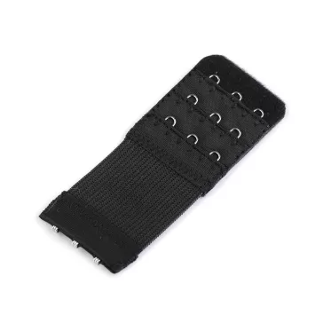   Melltartó hosszabbító szélessége 40 mm-es 3 soros rugalmas - 2 fekete (40 db-os csomagolás)