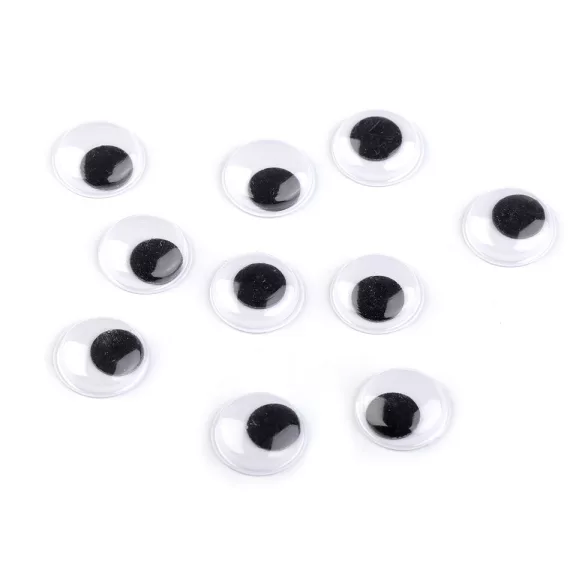 Öntapadós szem Ø18 mm - fehér-fekete (50 db-os csomagolás) Öntapadós szem Ø18 mm - fehér-fekete (50 db-os csomagolás)
