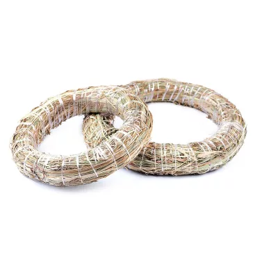   Szalmakoszorú Ø20 cm - 2 Ø20 cm természeti (1 db-os csomagolás)