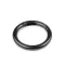 Karabiner gömbölyű táskára való / karika kulcsra Ø34 mm - 5 fekete lakk (10 db-os csomagolás)