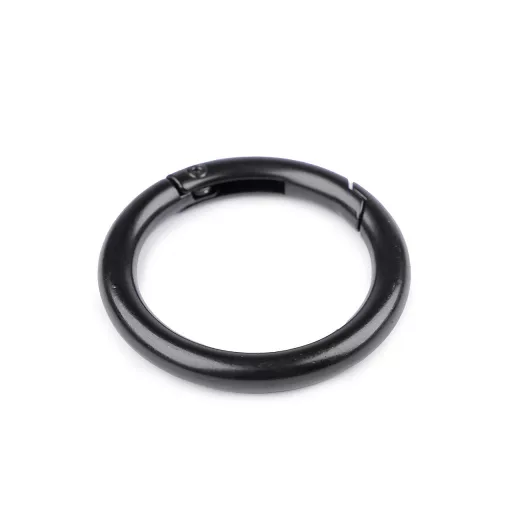 Karabiner gömbölyű táskára való / karika kulcsra Ø34 mm