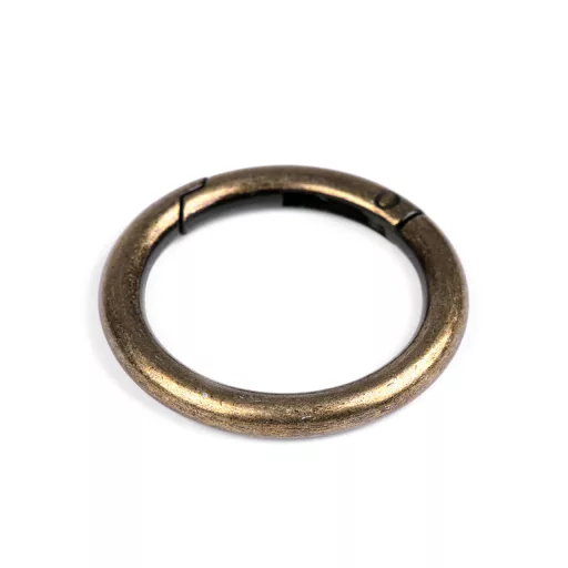Karabiner gömbölyű táskára való / karika kulcsra Ø34 mm
