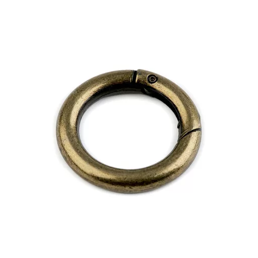 Karabiner gömbölyű táskára való / karika kulcsra Ø25 mm