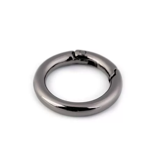 Karabiner gömbölyű táskára való / karika kulcsra Ø25 mm