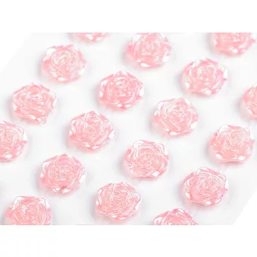   Öntapadós rózsák ragasztószalagon Ø11 mm - 3 középrózsaszín (12 card)