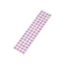Öntapadós rózsák ragasztószalagon Ø11 mm - 7 lila (1 lap) Öntapadós rózsák ragasztószalagon Ø11 mm - 7 lila (1 lap)