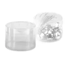 Műanyag doboz Ø74 mm tároló - Transparent (10 db-os csomagolás) Műanyag doboz Ø74 mm tároló - Transparent (10 db-os csomagolás)