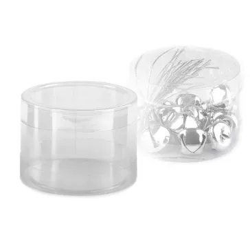   Műanyag doboz Ø74 mm tároló - Transparent (10 db-os csomagolás)