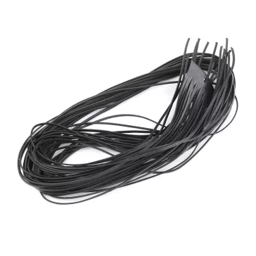   Bőr szál szélessége 2 mm, 95 cm - 2 (1) fekete (80 db-os csomagolás)