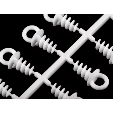   Szem polisztirol díszekhez 1,1x2,5 cm - 1 tejfehér (180 db-os csomagolás)