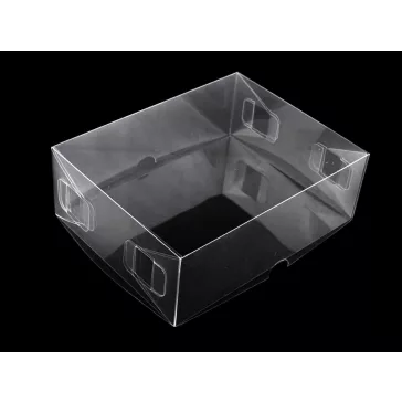   Műanyag doboz fedővel - Transparent (300 db-os csomagolás)