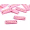 Fa cédula / dísz Hand made 10x30 mm - 4 pink (10 db-os csomagolás)