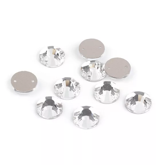 Csiszolt kövek felvarrhatók Ø12 mm - crystal (336 db-os csomagolás) Csiszolt kövek felvarrhatók Ø12 mm - crystal (336 db-os csomagolás)