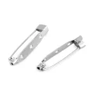 Kitűző bross alap 5x34 mm - platina (500 db-os csomagolás) Kitűző bross alap 5x34 mm - platina (500 db-os csomagolás)