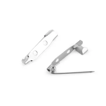   Kitűző Bross alap 5x25 mm - platina (1000 db-os csomagolás)