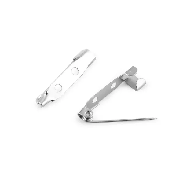 Kitűző Bross alap 5x25 mm - platina (1000 db-os csomagolás) Kitűző Bross alap 5x25 mm - platina (1000 db-os csomagolás)