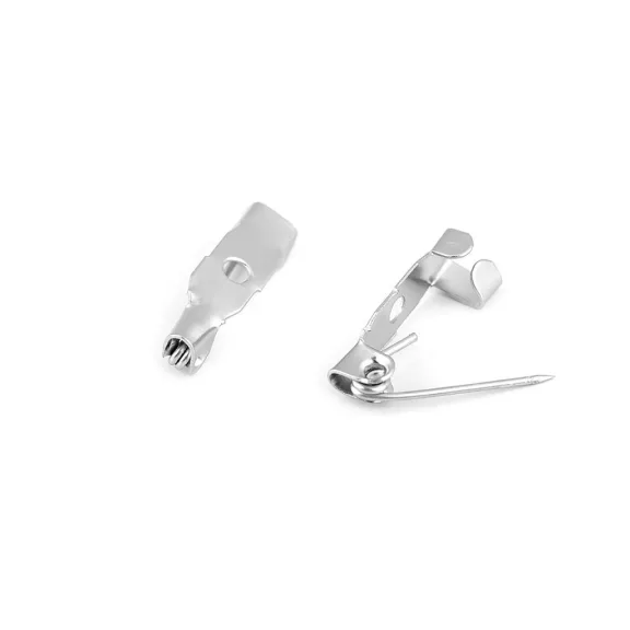 Kitűző bross alap 5x15 mm - platina (50 db-os csomagolás) Kitűző bross alap 5x15 mm - platina (50 db-os csomagolás)