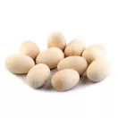 Fafej / húsvéti tojás tömör 25x40 mm - természeti (5 db-os csomagolás)