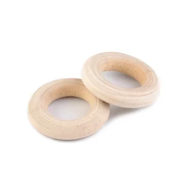   Fa karika külső Ø24 mm-es - természetes világos (10 db-os csomagolás)