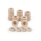 Fa karika külső Ø24 mm-es - természetes világos (10 db-os csomagolás)