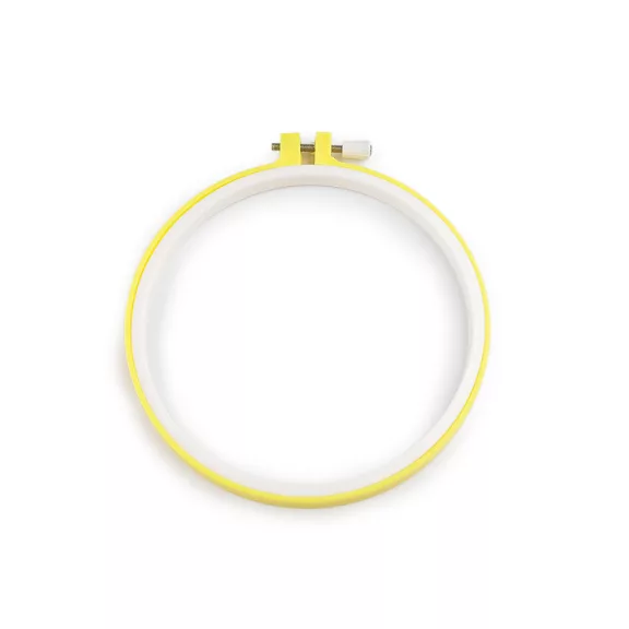 Műanyag hímzőkeret - 3 (Ø15,5 cm) sárga (4 db-os csomagolás) Műanyag hímzőkeret - 3 (Ø15,5 cm) sárga (4 db-os csomagolás)