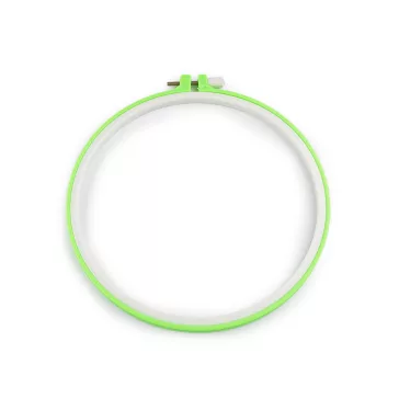   Műanyag hímzőkeret - 4 (Ø19,3 cm) zöld világos (10 db-os csomagolás)