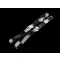 Szilikon vállpántok szélessége 10 mm; 15 mm fémkapoccsal - 2 (10 mm) Transparent fehér (1 pár)