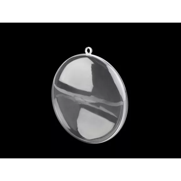 Átlátszó műanyag medál Ø7 cm 2 részes - Transparent (50 db-os csomagolás) Átlátszó műanyag medál Ø7 cm 2 részes - Transparent (50 db-os csomagolás)
