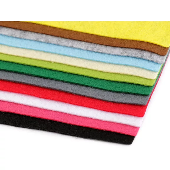 Filc anyag soft 30x30 cm - mix (48 db-os csomagolás) Filc anyag soft 30x30 cm - mix (48 db-os csomagolás)