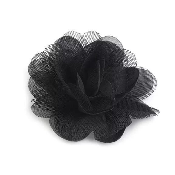 Sifon virág Ø8 és 9 cm - 4 (9 cm) fekete (40 db-os csomagolás) Sifon virág Ø8 és 9 cm - 4 (9 cm) fekete (40 db-os csomagolás)