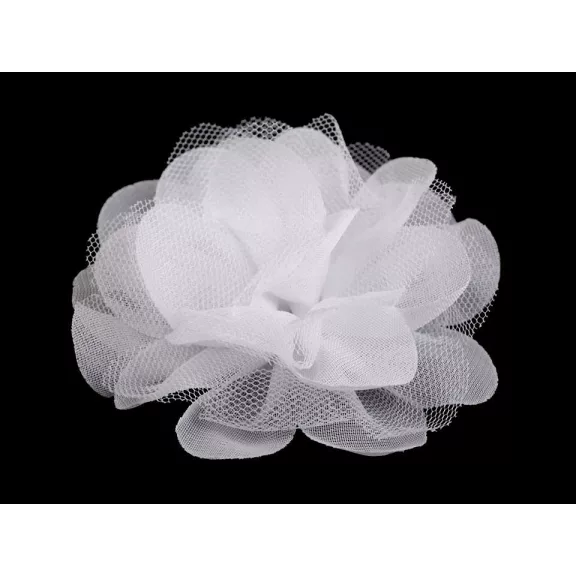 Sifon virág Ø8 és 9 cm - 5 (9 cm) fehér (10 db-os csomagolás) Sifon virág Ø8 és 9 cm - 5 (9 cm) fehér (10 db-os csomagolás)