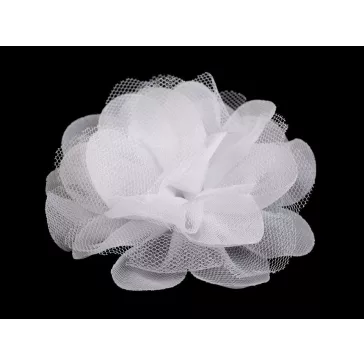   Sifon virág Ø8 és 9 cm - 5 (9 cm) fehér (40 db-os csomagolás)