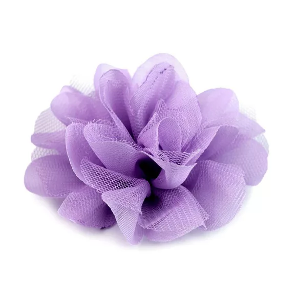 Sifon virág Ø8 és 9 cm - 13 (9 cm) lila (4 db-os csomagolás) Sifon virág Ø8 és 9 cm - 13 (9 cm) lila (4 db-os csomagolás)