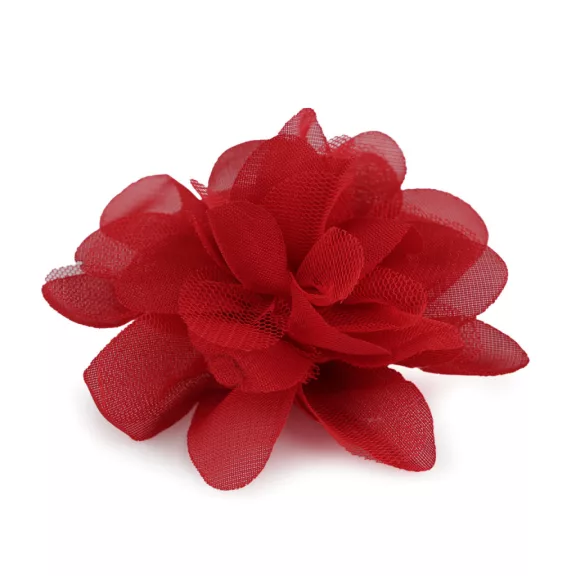 Sifon virág Ø8 és 9 cm - 19 (9 cm) piros (10 db-os csomagolás) Sifon virág Ø8 és 9 cm - 19 (9 cm) piros (10 db-os csomagolás)