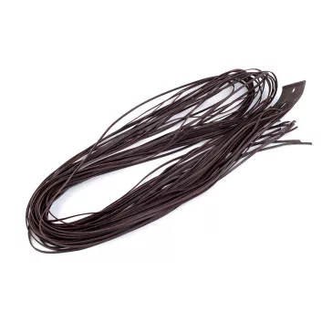   Bőr szál szélessége 2 mm, 120 cm - 1 (3) sötétbarna (40 db-os csomagolás)