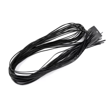  Bőr szál szélessége 2 mm, 120 cm - 2 (1) fekete (60 db-os csomagolás)