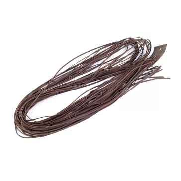   Bőr szál szélessége 2 mm, 120 cm - 3 (12) barna (40 db-os csomagolás)