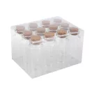 Üvegcse parafadugóval 30x70 mm - Transparent (12 fiola) Üvegcse parafadugóval 30x70 mm - Transparent (12 fiola)