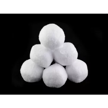   Vatta / hógolyó / bojt Ø4,5 cm - hófehér (30 db-os csomagolás)