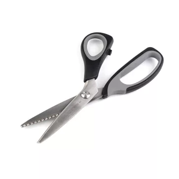   Cikk cakk olló KAI hossza 23 cm - fekete (2 db-os csomagolás)