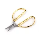 Csiptető olló hossza 8,5 cm - 2 arany (6 db-os csomagolás)